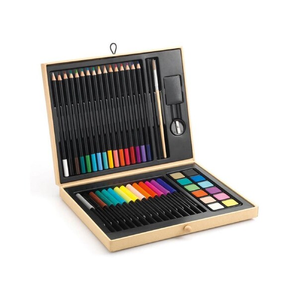 Djeco Colour Box Drawing Set Creative Colouring Art Kit Kids/Children 5y+