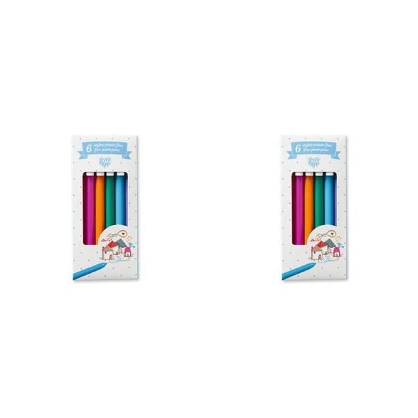 12pc Djeco Gel Pens Coloured Fine Tip/Point Writing/Drawing Kids/Children 5y+