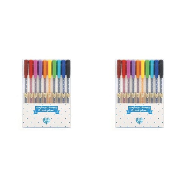 20pc Djeco Classic Colourful Gel Pens Writing/Drawing Kids/Children 4y+