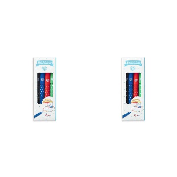 8pc Djeco Classic Erasable Ink Drywipe Pens Smooth Writing Kids/Children 5y+