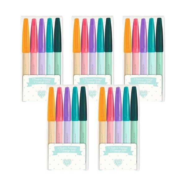 25pc Djeco Classic Vintage Felt Tip Pens Writing/Drawing Kids/Children 5y+