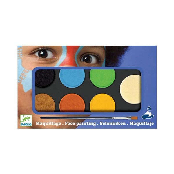 Djeco Nature Body Art Palette 6-Colours Face Paint Set Kids/Children Party 3+