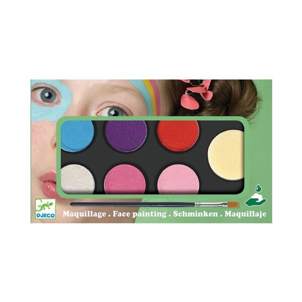 Djeco Sweet Body Art Palette 6-Colours Face Paint Set Kids/Children Party 3y+