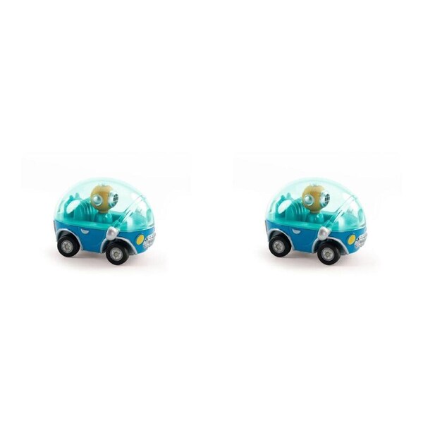2x Djeco Nauti Bubble Crazy Motors 5x6cm Kids/Children Racing Car Play Toy 3y+