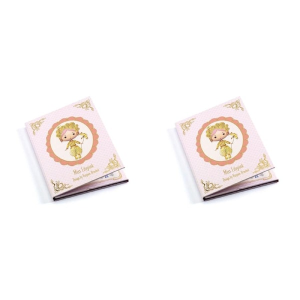 2x Djeco Miss Lilypink Tinyly Removable Stickers Set 12x16cm Kids/Children 4y+