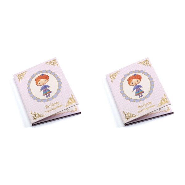 2x Djeco Miss Lilyruby Tinyly Removable Stickers Set 12x16cm Kids/Children 4y+