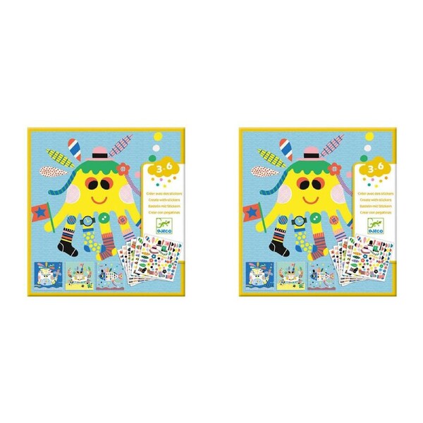320pc Djeco Sea Creatures Stickers Set Kids/Children Stationery Art/Craft 3y+