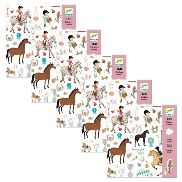 800pc Djeco Horse Sticker Kids/Children Art/Craft Design Stationery 3y+
