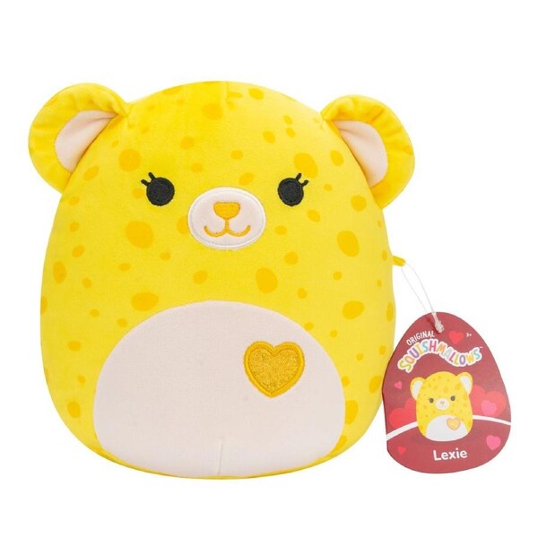 Squishmallows Valentines Lexie the Leopard 7.5 inch Plush