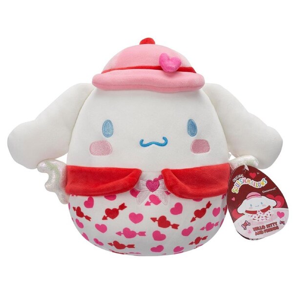 Squishmallows Valentines Hello Kitty and Friends Cinnamoroll Cupid 8 inch Plush
