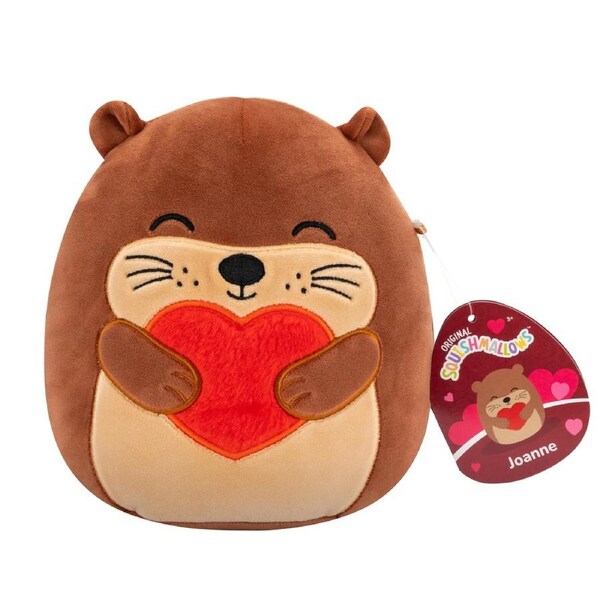 Squishmallows Valentines Joanne the Otter 7.5 inch Plush