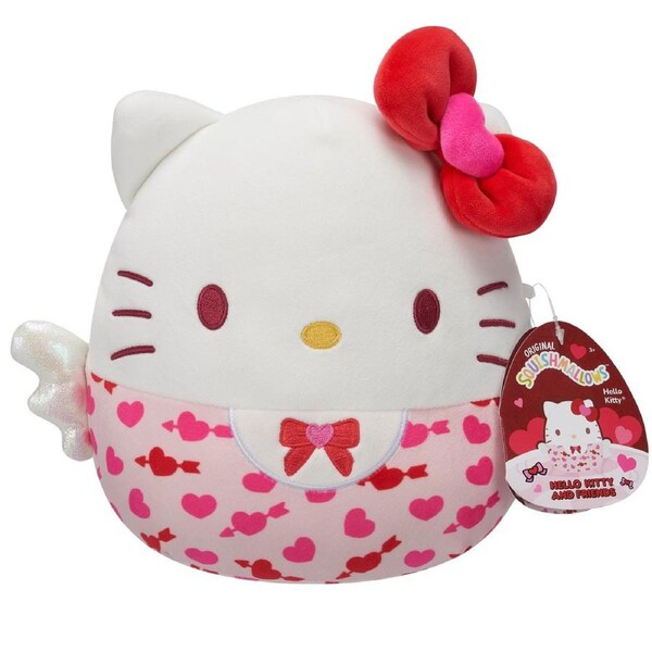Squishmallows Valentines Hello Kitty and Friends Hello Kitty Cupid 8 inch Plush