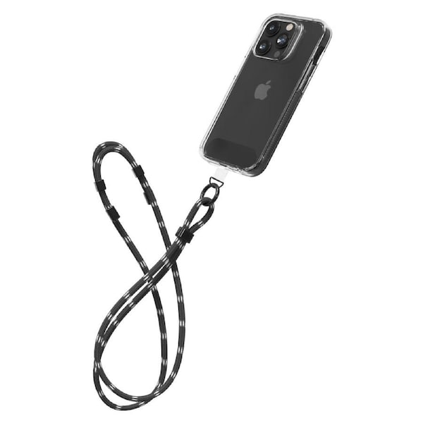 ZAGG Universal Crossbody Strap Lanyard - Black & White