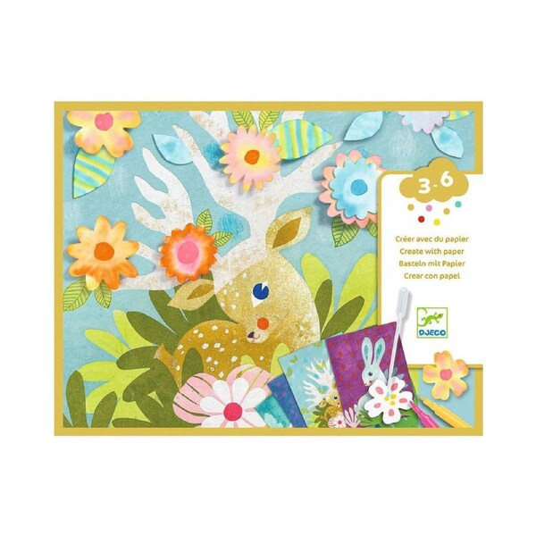 Djeco Blotting Paper Drawing Painting Art/Craft Activity Set Kids/Children 3+