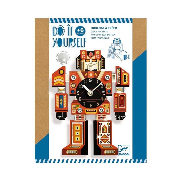 Djeco Do It Yourself Robotime Cloc Kids/Children Creative Activity Kit 6y+