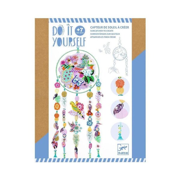 Djeco Do It Yourself Paradise Bird Suncatcher Kids Creative Activity Kit 7y+