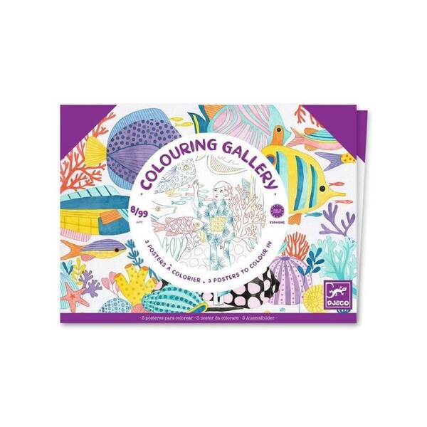 Djeco Japan Colouring Gallery Kids/Children Educational Art Activity 8y+