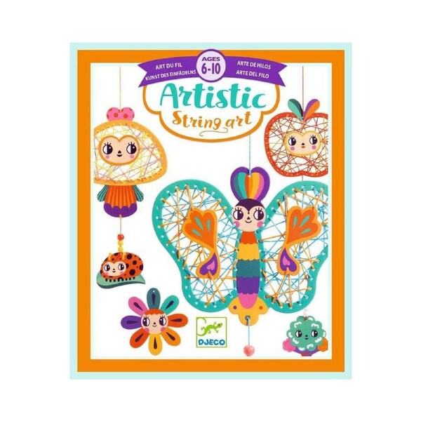 Djeco Garden Artistic String Art Kids/Childrens DIY Creative Craft Kit 6y+