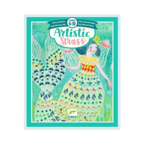 Djeco Watery Waves Artistic Strass Kids/Childrens DIY Creative Craft Kit 6y+