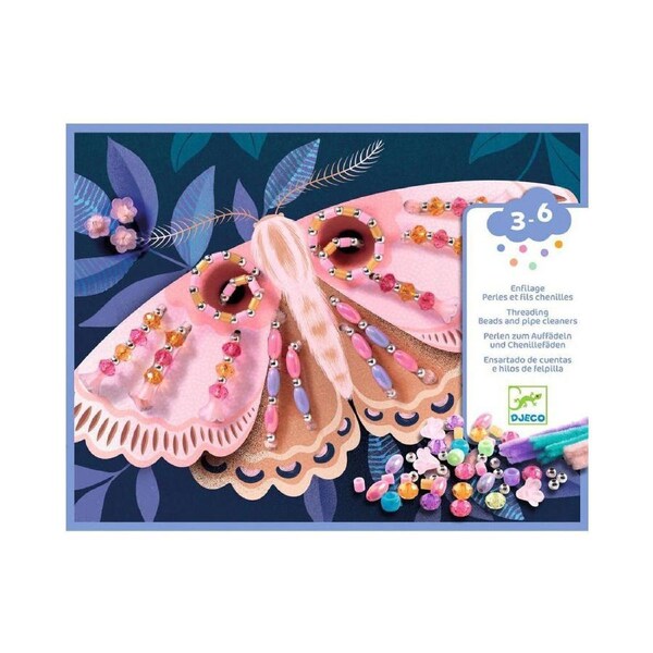 Djeco Light Up The Night Threading Kids/Children Creative Crafts/Art Set 3y+