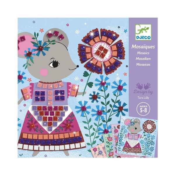 Djeco Lovely Pets Mosaic Kids/Childrens DIY Creative Craft Activity Kit 5y+