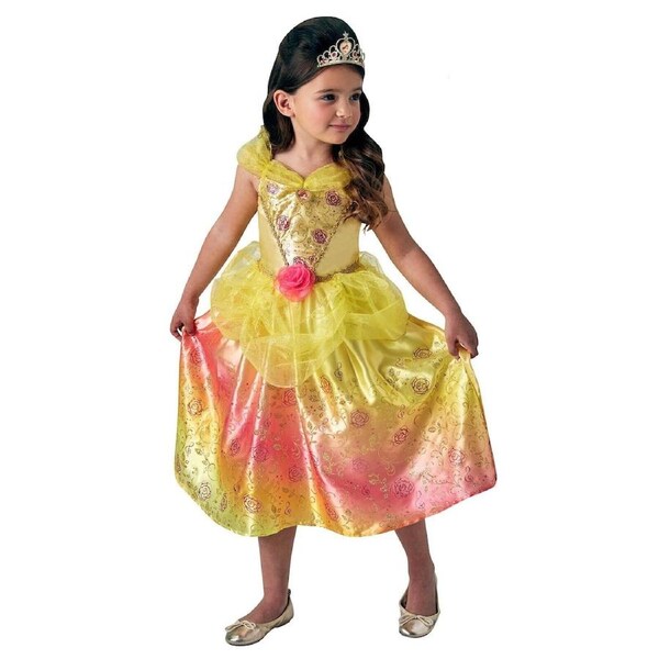 Rubies Belle Rainbow Deluxe Kids Girls Dress Up Halloween Party Costume 6-8