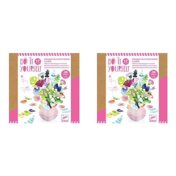 2x Djeco Do It Yourself Delicate Flowers Kids/Children Creative Activity Kit 7y+