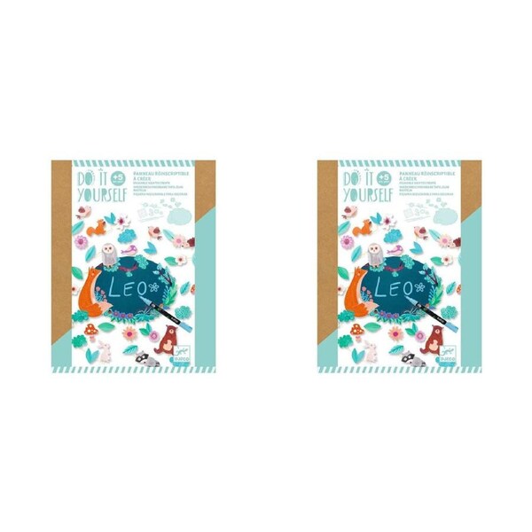 2x Djeco Do It Yourself In the Wood Sign Kids/Children Creative Activity Kit 5y+