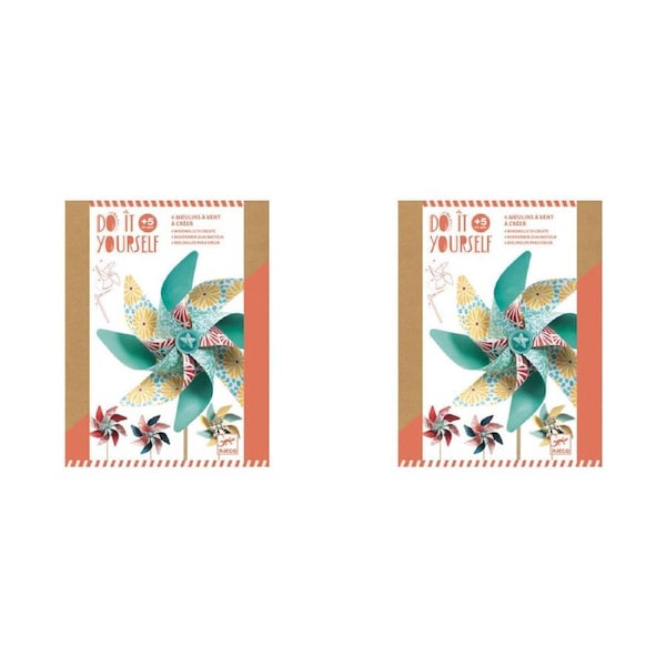 2x Djeco Do It Yourself Sweet Windmills Kids/Children Creative Activity Kit 5y+