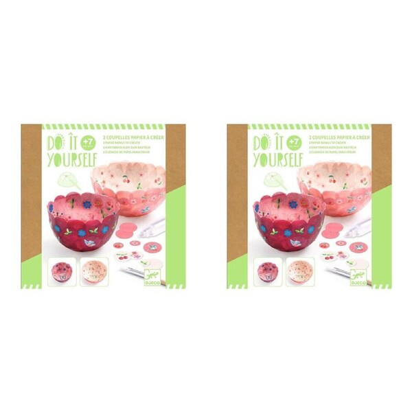 2x Djeco Do It Yourself In the Air Bowls Kids DIY Creative Activity Kit 7y+