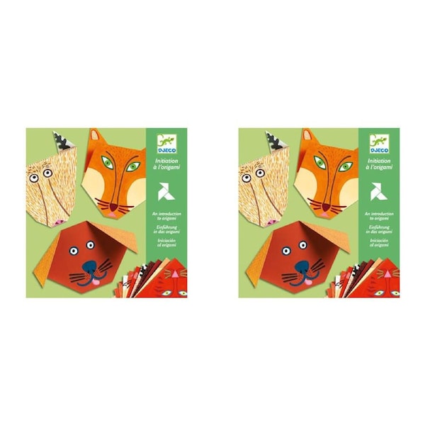 2x Djeco Animals Origami Kids/Children Art Educational Folding Activity Kit 4y+