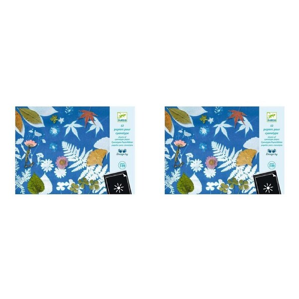 2x Djeco Cyanotype Paper Kids/Childrens Creative Craft/Art Activity Kit 7y+