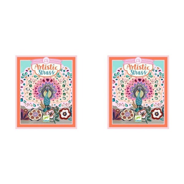 2x Djeco Wild Beauty Artistic Strass Kids/Childrens DIY Creative Craft Kit 6y+