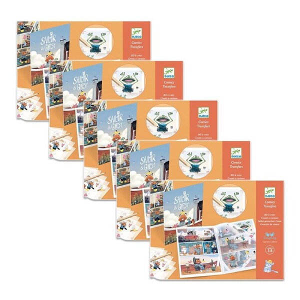 5x Djeco Sailor Gipsy Comic Decals Kids/Children Creative Crafts/Art Kit Set 5y+