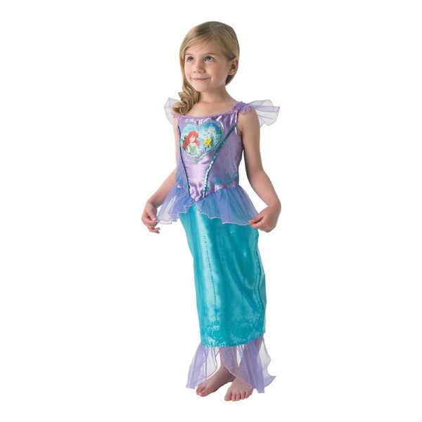 Disney Ariel Loveheart Kids Girls Dress Up Halloween Party Costume 6-8