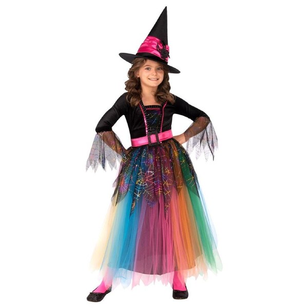 Rubies Spider Witch Kids/Children Girls Dress Up Costume Halloween Party M