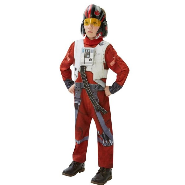 Star Wars X-Wing Fighter Deluxe Kids Boys Dress Up Halloween Costume M