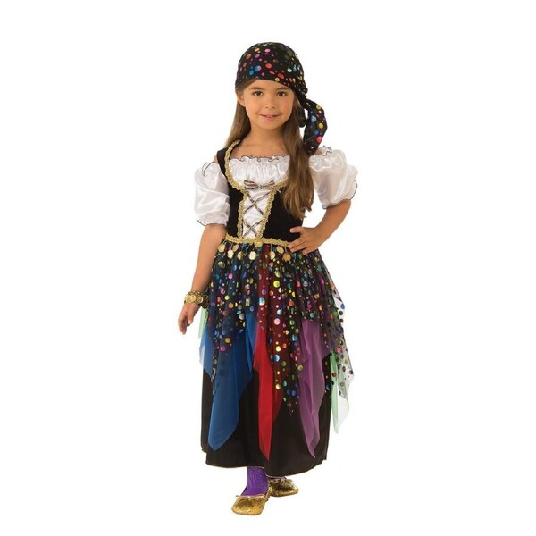 Rubies Gypsy Girl Dress Up Headpiece Kids Girls Halloween Party Costume L