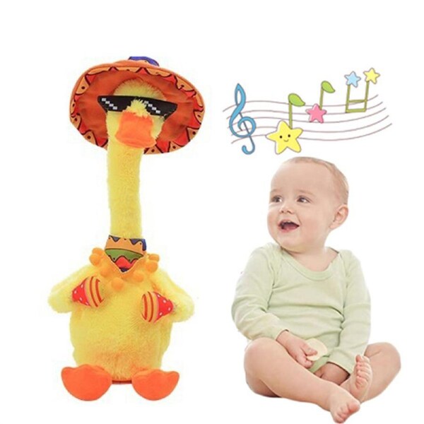 Nevenka Talking Duck Toys Can Repeats What You Say and Singing 120 English Songs-Mexico Battery powered