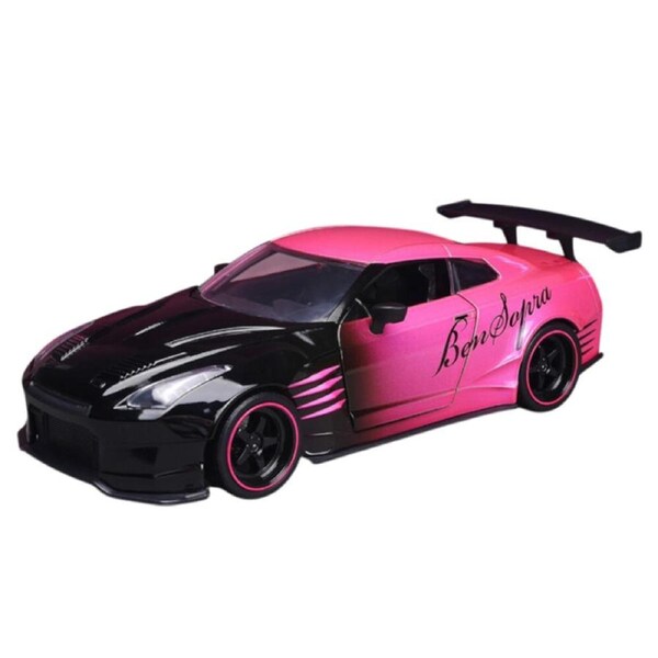 Jada 1:24 Scale Pink Slips 2009 Nissan GTR Ben Sopra Diecast Vehicle