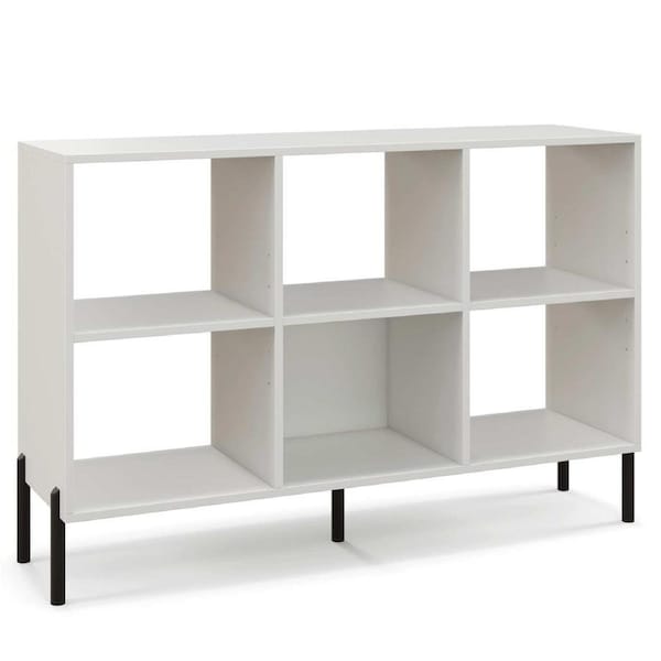 Giantex 6 Cube Storage Display Shelf Organizer Bookcase Wooden Stand Cabinet White