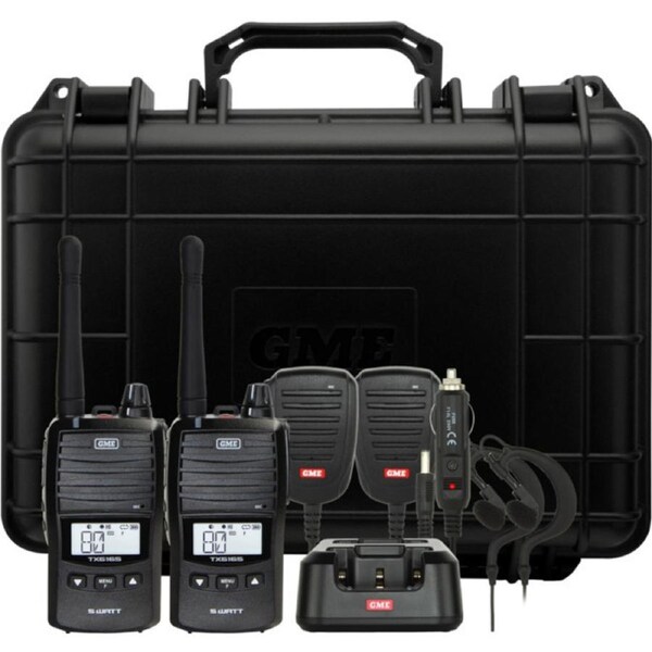 GME TX6165TP 5W 80Ch UHF Handheld Radio Twin Pack