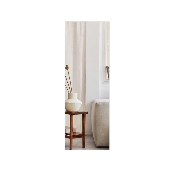 Costway 110 x 38cm Wall Mounted Frameless Mirror Full Length Vanity Mirror for Bedroom Living Room Hallway & Cloakroom