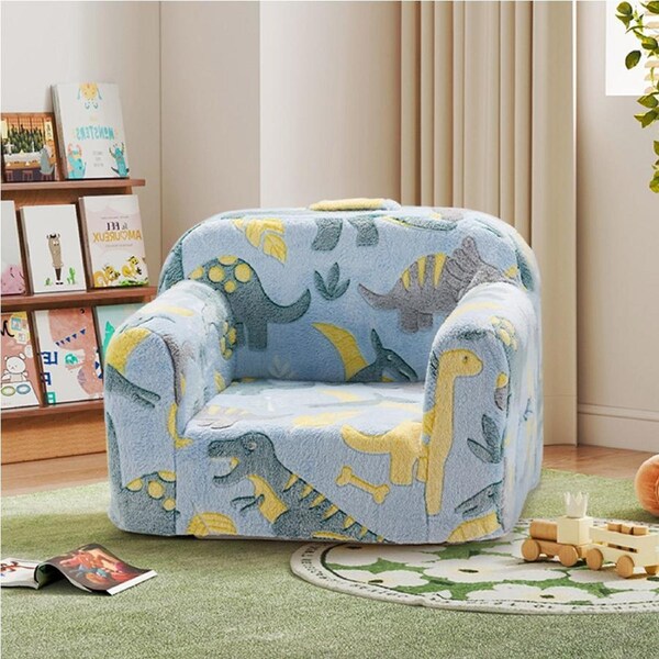 Playpals Kids Sofa Baby Couch High back High-resilience Foam Toddler Chair