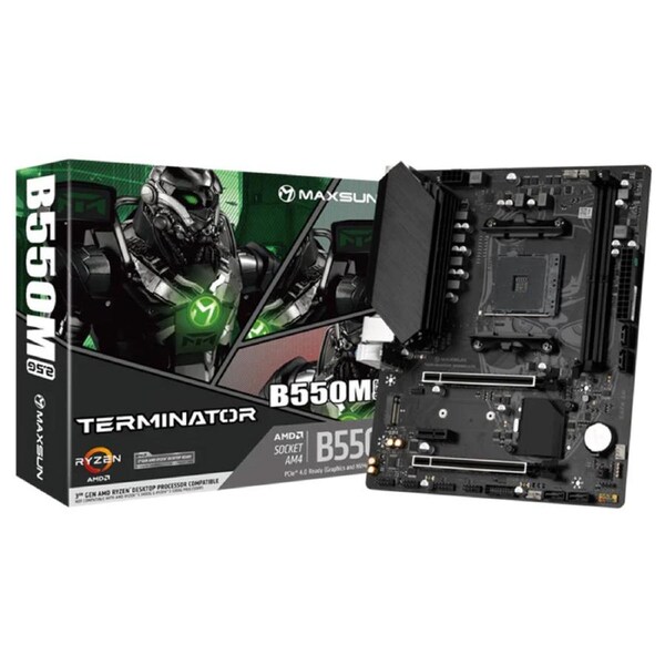MAXSUN Terminator B550M 2.5G AM4 mATX Motherboard (Terminator B550M 2.5G)