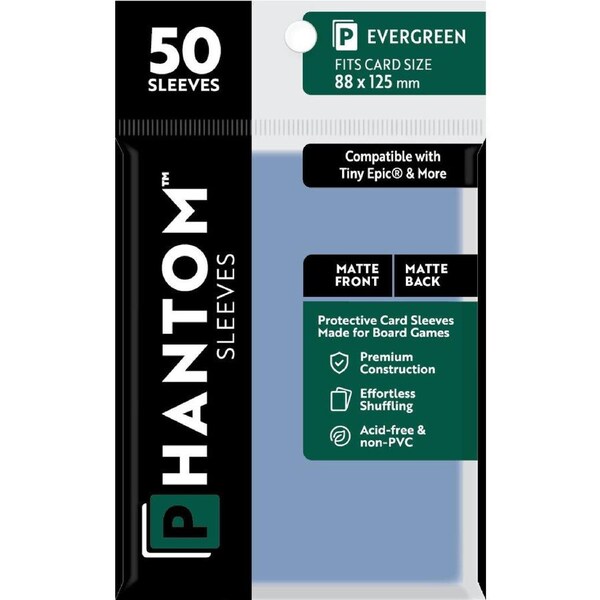 Phantom Sleeves: Evergreen Size (88mm x 125mm) - Matte/Matte (50)