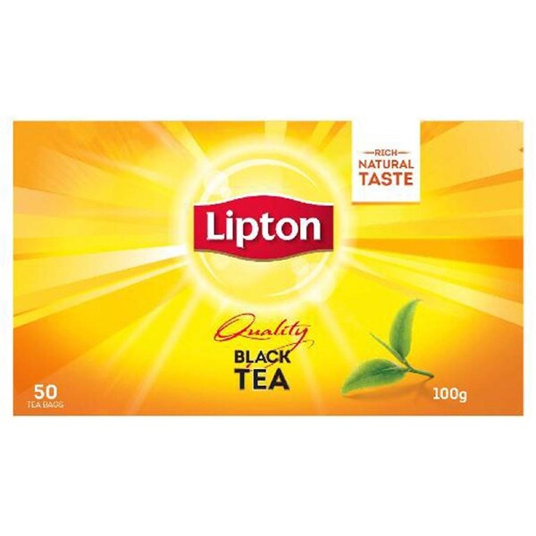 Lipton Tea Bags Quality Black 100g 50 Pack x 1