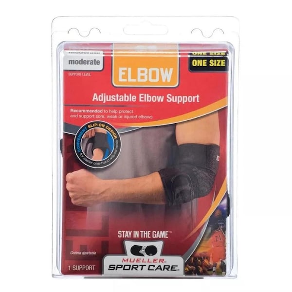 Mueller Adjustable Elbow Support For Pain Elbow Sprains, Tennis & Golfers Elbow
