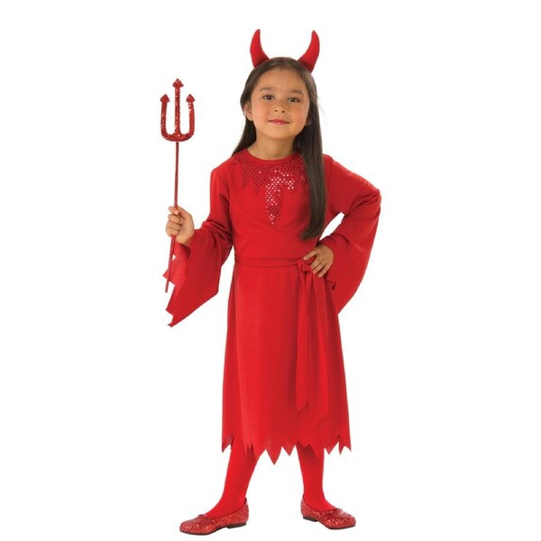 Rubies Red Devil Girl Opp Kids/Girls Dress Up Halloween Party Costume S