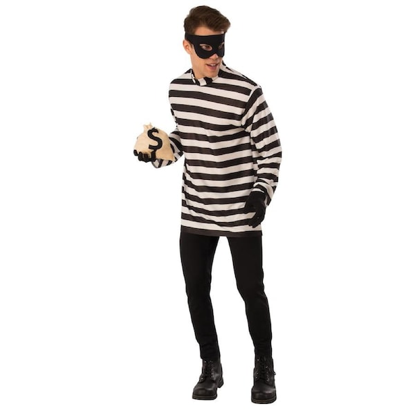 Rubies Burglar Opp Adults Dress Up Thief Dress Up Halloween Party Costume L
